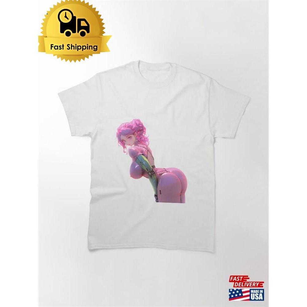 Tight  Latex Hentai Pinup Girl Classic T-Shirt Unisex